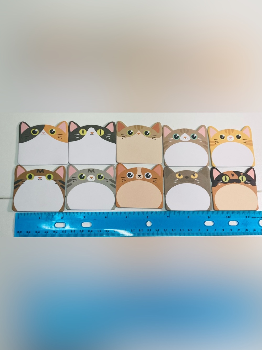 NEW 10 Mini Pads (20 sheets each) Kitty Cat Post-Its Cute Kawaii Fun Sticky Note